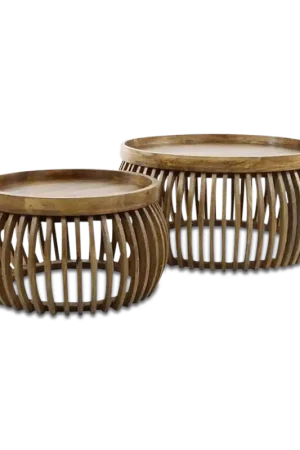 Salontafel Set van 2 LOUA Mango