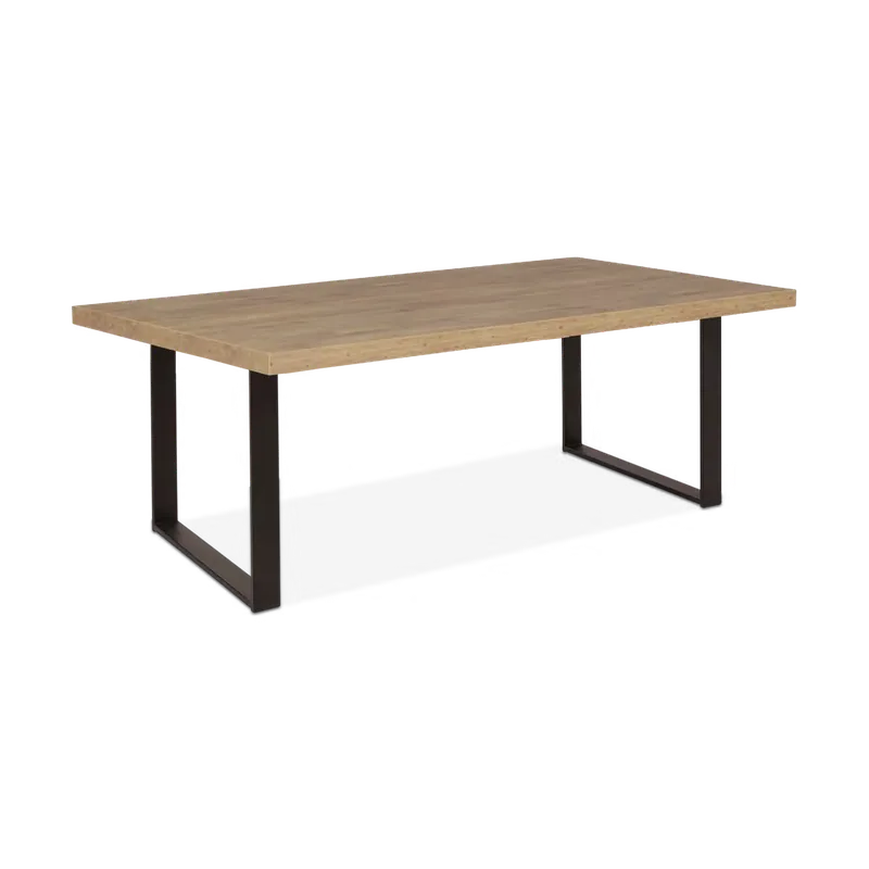 Eettafel met U-poot ABBEY Scarlet Oak 170x100