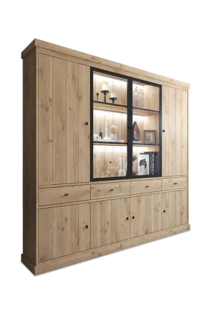 Vitrinekast CASTELLO B240 Lichte Eik