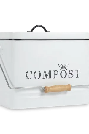 Compostemmer COMPOST 10l RH Met. Wit/Zwart