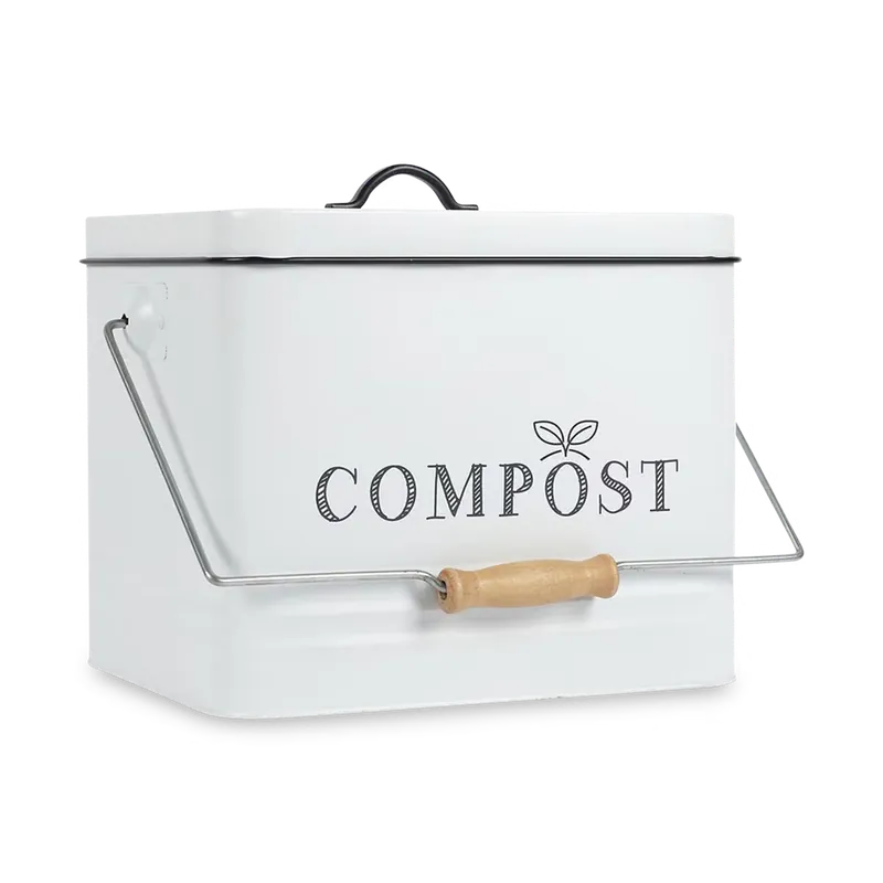 Compostemmer COMPOST 10l RH Met. Wit/Zwart