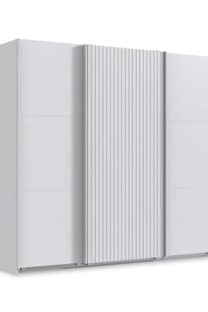 Kleerkast GERONA Wit/Latten Wit B250