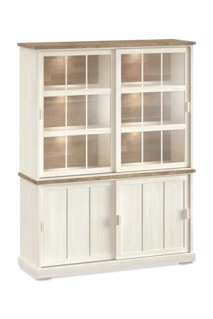 Dressoir met Opzetkast TOLUCA Lariks/Old Teak B159