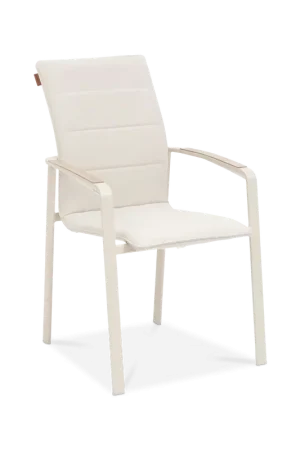 Armstoel TROIA Stapelbaar Beige