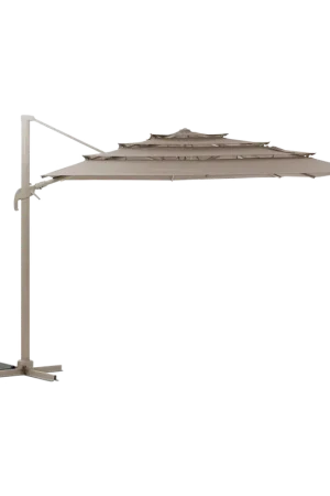 Zweefparasol OVADA Kantelbaar Taupe