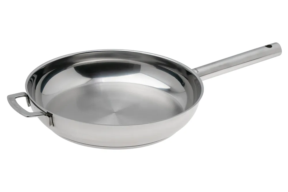 Combekk SUS-Y Pro 151132 Uncoated Recycled Stainless Steel, koekenpan, 32 cm