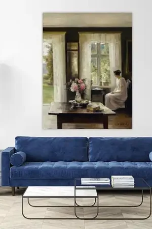Carl Holsøe, Interieur, Licht van de lente uit de oude meesters collectie