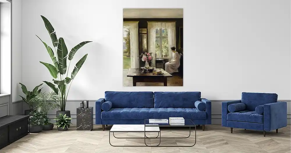 Carl Holsøe, Interieur, Licht van de lente uit de oude meesters collectie
