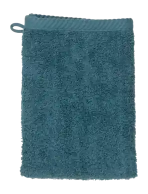 Washandje, 15 x 21 cm, Teal Blauw - Kela Leonora
