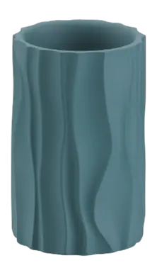 Badkamer Drinkbeker, Polyresin, Teal Blauw - Kela Merida