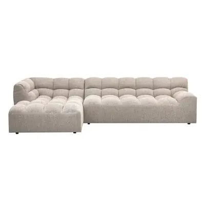 WOOOD Allure Chaise Longue Bank Links - Stof - Naturel - 79x324x165