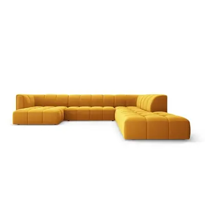 Milo Casa Panoramische hoekbank Francesca velvet rechts 7-zits