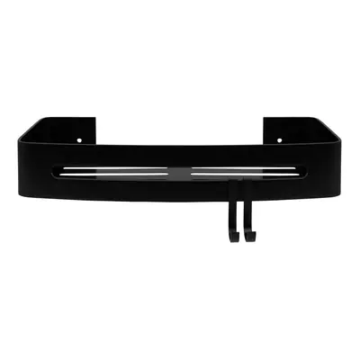 QUVIO Badkamer plankje Aluminium - Zwart - 32,5 cm