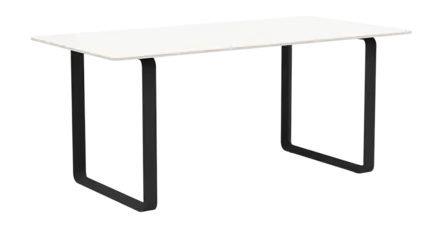 Muuto 70/70 Tafel White Laminate / Plywood / Anthracite Black 170 x 85 cm