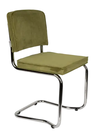 Zuiver Ridge Rib Kink Eetkamerstoel Green