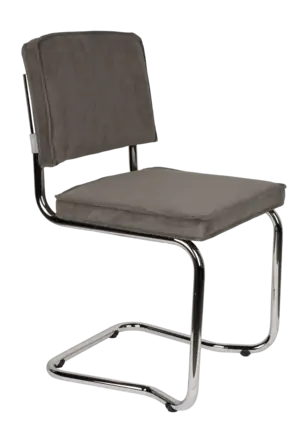 Zuiver Ridge Rib Kink Eetkamerstoel Grey
