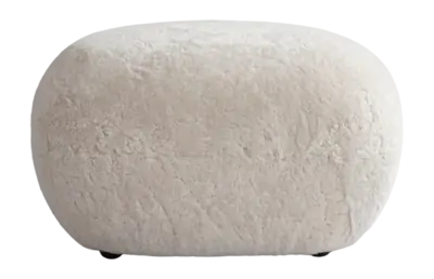 101 Copenhagen Toe Poef Sandshell Ottoman Sheepskin