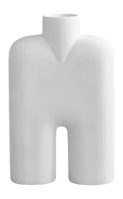 101 Copenhagen Cobra Vaas Bone White Vase Tall Medio