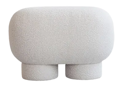 101 Copenhagen Big Foot Bench Petit Poef Off White