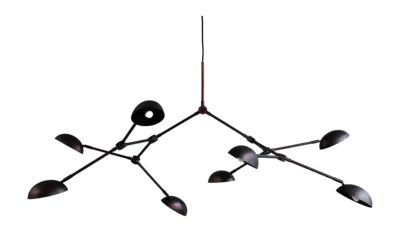 101 Copenhagen Drop Chandelier Kroonluchter Burned Black (5 m)