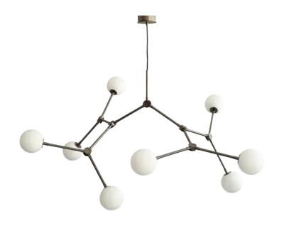 101 Copenhagen Drop Kroonluchter Grey Chandelier Bulp Grande (5 m)