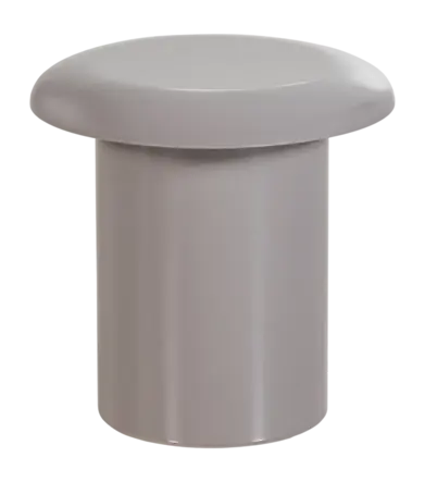 WOOOD Alvo Bijzettafel - MDF - Hoogglans Lichtgrijs