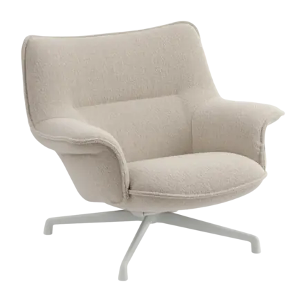 Muuto Doze Fauteuil Hearth 7 / Grey Lounge Chair Low Back