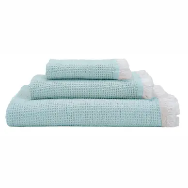 Abyss & Habidecor Bees Handdoek Aqua (65 x 110 cm)