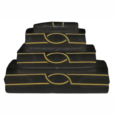 Abyss & Habidecor Cluny Douchelaken Black 70 x 140 cm