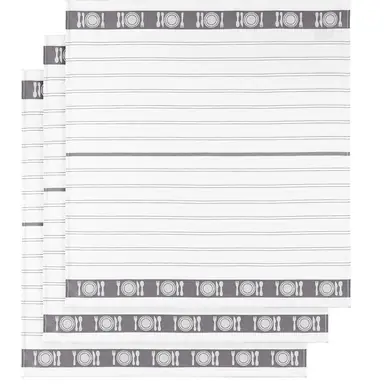 De Witte Lietaer BML Theedoek Grey 3 stuks