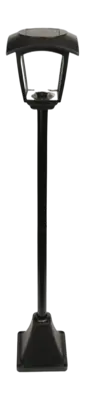 Luxform Minnesota Tuinlamp Black Hybrid Intelligent Solar 50-100 Lumen