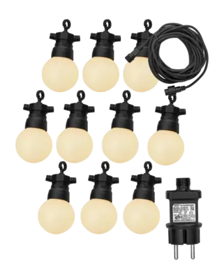 Luxform Honolulu Tuinlamp Black Party Light 10 Lumen (10x)