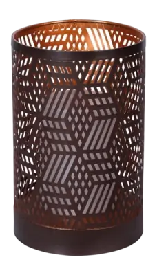 Luxform Swindon Lantaarn Rust Brown Solar 8 Lumen