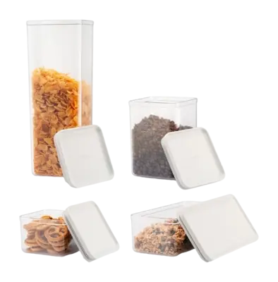 Bodum Bodum Canteen Voorraadpot Off white (Set van 6)