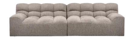 WOOOD Allure 3-Zits Bank - Geweven Stof - Klei Melange - 79x280x86