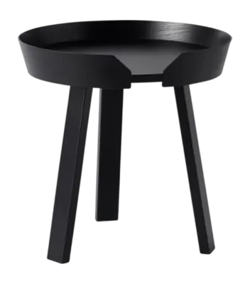 Muuto Around Coffee Table Salontafel Black Small