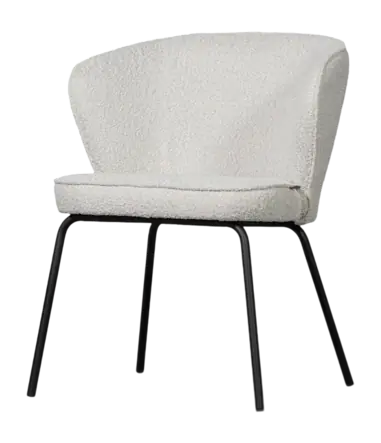 WOOOD Admit Eetkamerstoel - Boucle Naturel