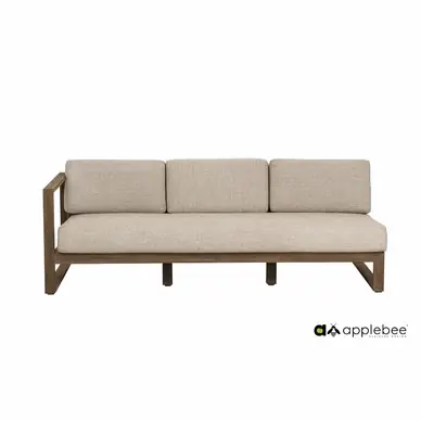 Applebee Antigua Lounge Sofa Natural Oak Rechts 193 Teak Loungeset