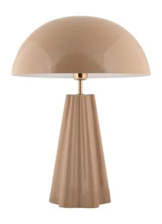 Leitmotiv Amplio XL Tafellamp Soft Brown Enamel