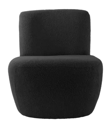 Leitmotiv Ada Fauteuil Black Boucle