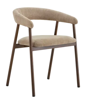 by fonQ Eetkamerstoel Yenthe - Taupe Walnoot
