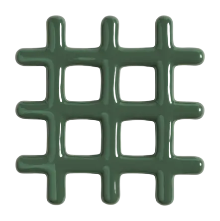 &k amsterdam Grid Pannenonderzetter - Green