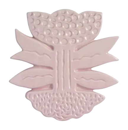 &k amsterdam Blume Pannenonderzetter - Pink