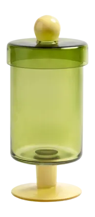 &k amsterdam Duo Tall Voorraadpot - Green