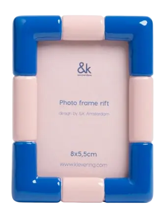 &k amsterdam Rift Rectangle Fotolijst - Dark Blue