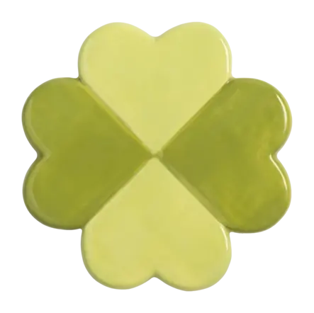 &k amsterdam Lucky Clover Onderzetter - Set van 4