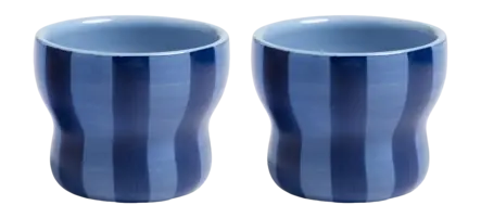 &k amsterdam Circus Blue Espressokop - Small - Set van 2