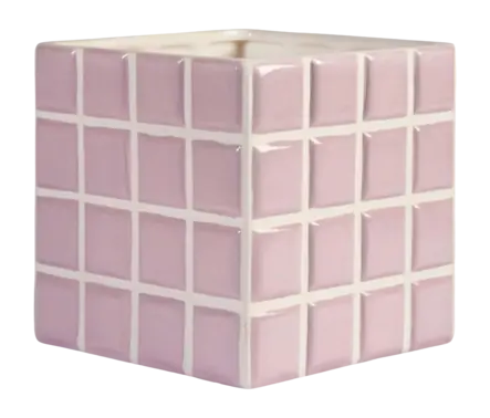 &k amsterdam Tile Bloempot - Lilac