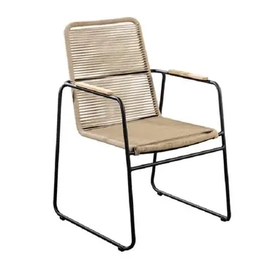 Yoi Wasabi Tuinstoel Black Rope Natural