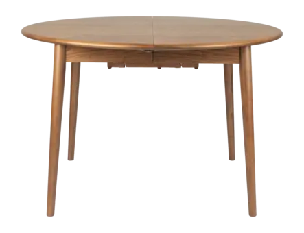 Zuiver Twist Uitschuifbare Eettafel Walnoot - Bruin Rond 120-160 cm